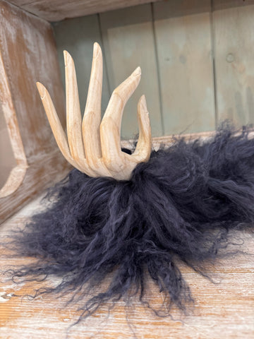 Puños de pelo natural