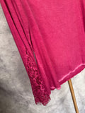 Camiseta encaje fucsia