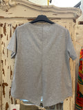 Camiseta asimétrica gris