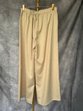 Pantalón rayas crema