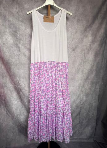 Vestido print lila
