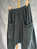 Pantalón baggy pana Gris