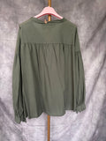 Blusa algodón kaki