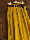 Pantalón palazzo mostaza