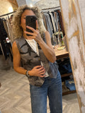 Chaleco militar gris