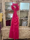 Vestido rosa lazo