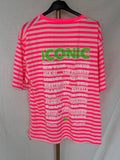 Camiseta Iconic rosa flúor