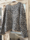 Chaqueta punto animal print