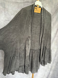 Chaqueta tencel gris oscuro lavado