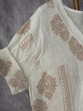 Blusa lino estampada