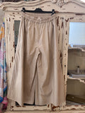 Pantalón palazzo beige