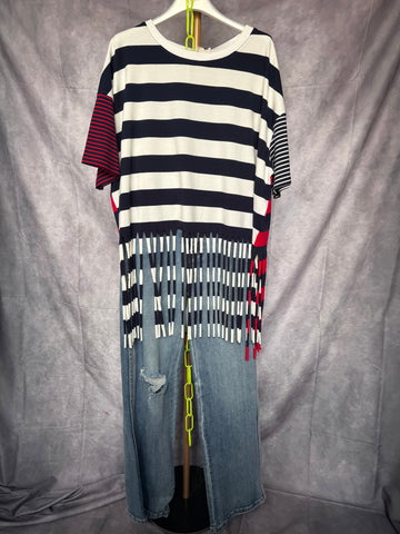 Camiseta flecos