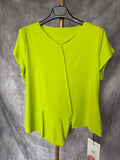 Camiseta asimétrica verde