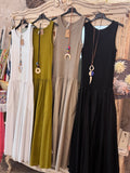 Vestido algodón verde