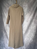 Vestido flor camel