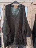 Jersey Maxi bolsillos flecos