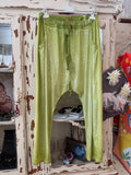 Pantalón baggy lentejuelas verde