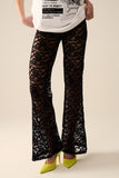 Pantalón encaje negro
