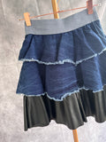Minifalda volantes