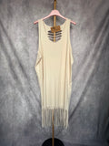 Vestido/Camiseta larga flecos