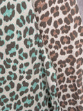 Camiseta asimétrica print marrón