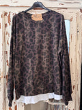 Camiseta Animal print marrón