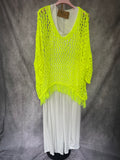 Jersey calado amarillo flúor