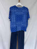Camiseta bandana azul