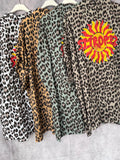 Camisa oversize print camel