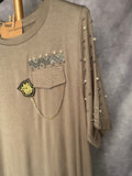 Camiseta kaki perlas
