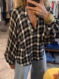 Camisa cuadros negros
