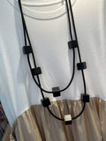 Collar largo caucho