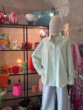 Camisa rayas perlas verde