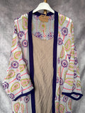 Kimono bordado largo