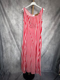 Vestido rayas rojas