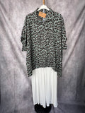 Camisa oversize print verde