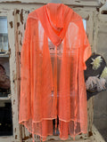 Chaqueta red naranja flúor