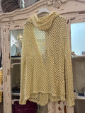 Chaqueta calada amarilla