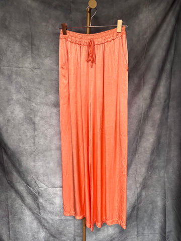 Pantalón viscosa salmón