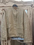 Bomber dorada lentejuelas