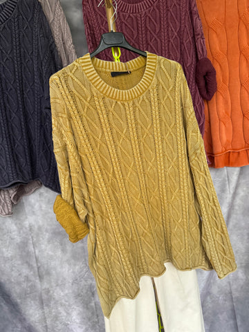 Jersey lavado mostaza