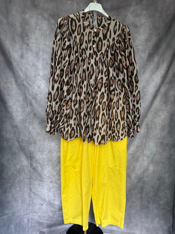 Blusa algodón animal print