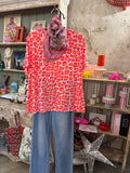 Camiseta animal print flúor