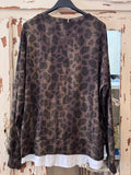 Camiseta Animal print marrón