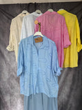 Camisa bordados azul