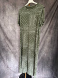 Vestido algodón bandana kaki