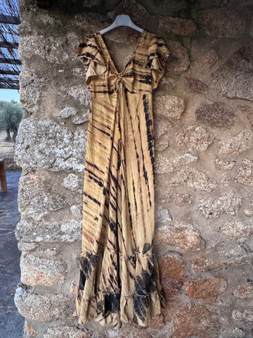 Vestido largo seda