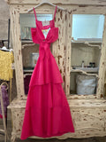 Vestido rosa lazo