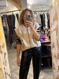 Chaleco borreguito beige