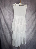 Vestido / falda volantes blanco